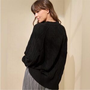 Aerie unreal supersoft cable crew knit 🧶 sweater S 🆕
